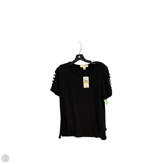 Top Short Sleeve Designer By Michael Kors Collection In Black, Size: M