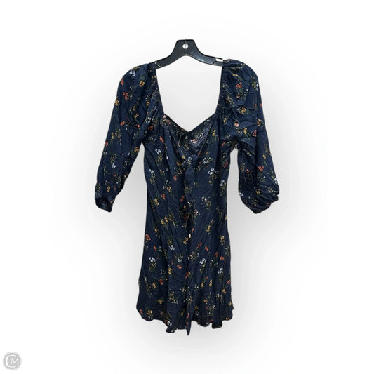 Dress Casual Midi By Clothes Mentor In Blue & Orange, Size: L