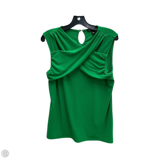 Top Sleeveless By Inc In Green, Size: L