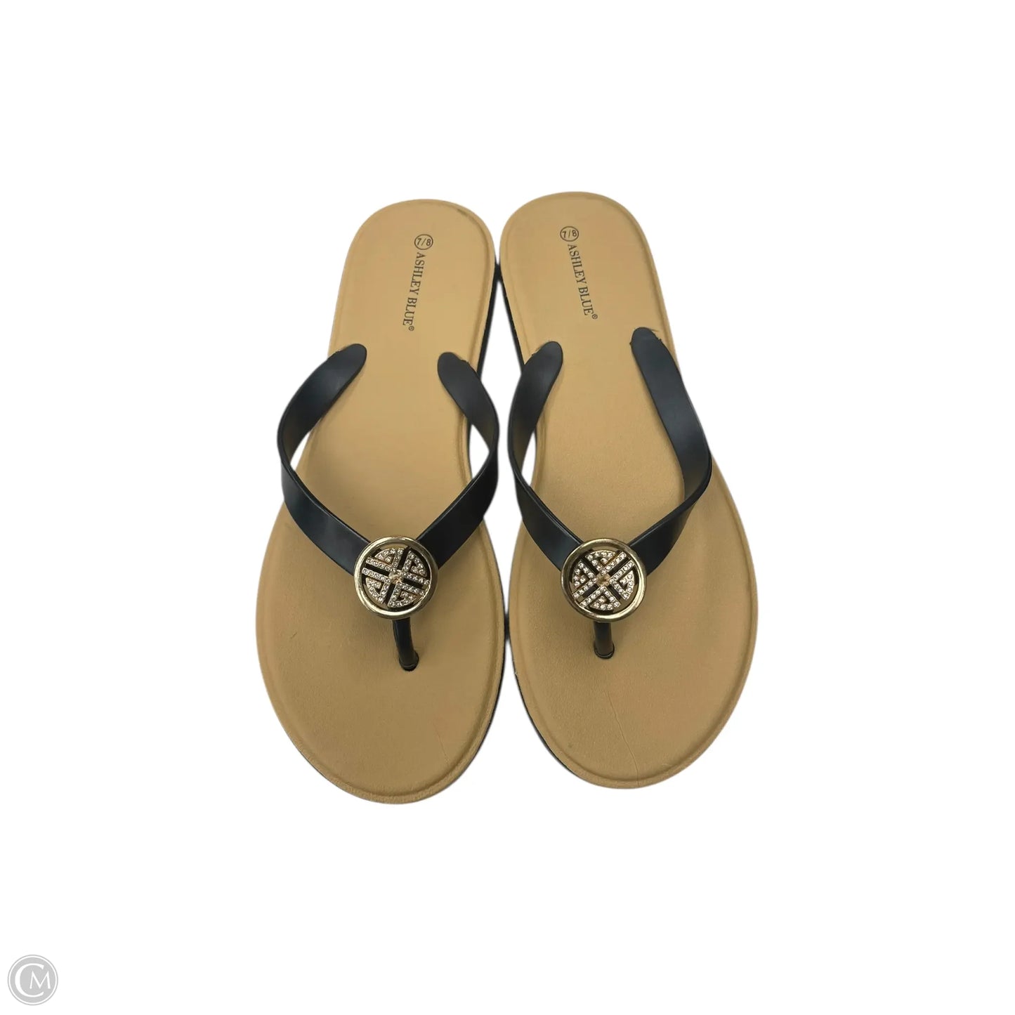 Sandals Flip Flops By Clothes Mentor In Black
