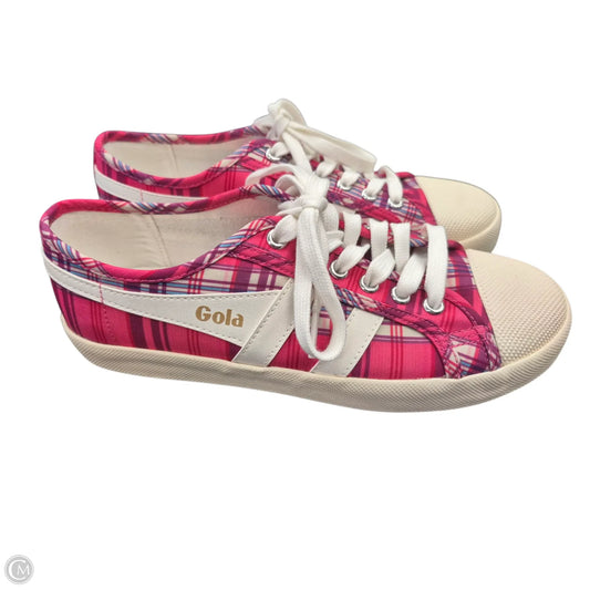 Shoes Sneakers By Gola In Pink & White, Size: 8