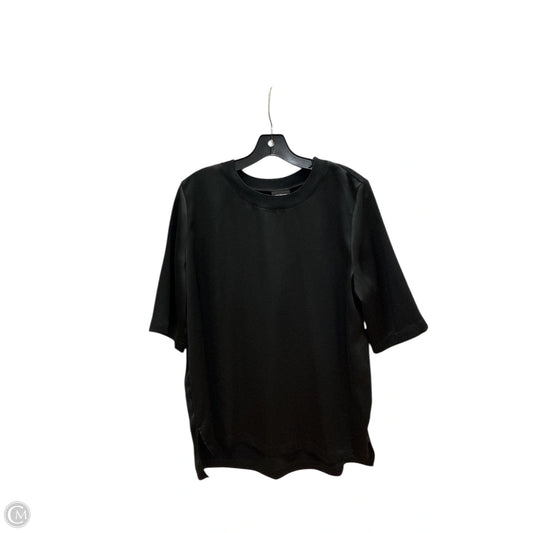 Top Short Sleeve By Who What Wear In Black, Size: L