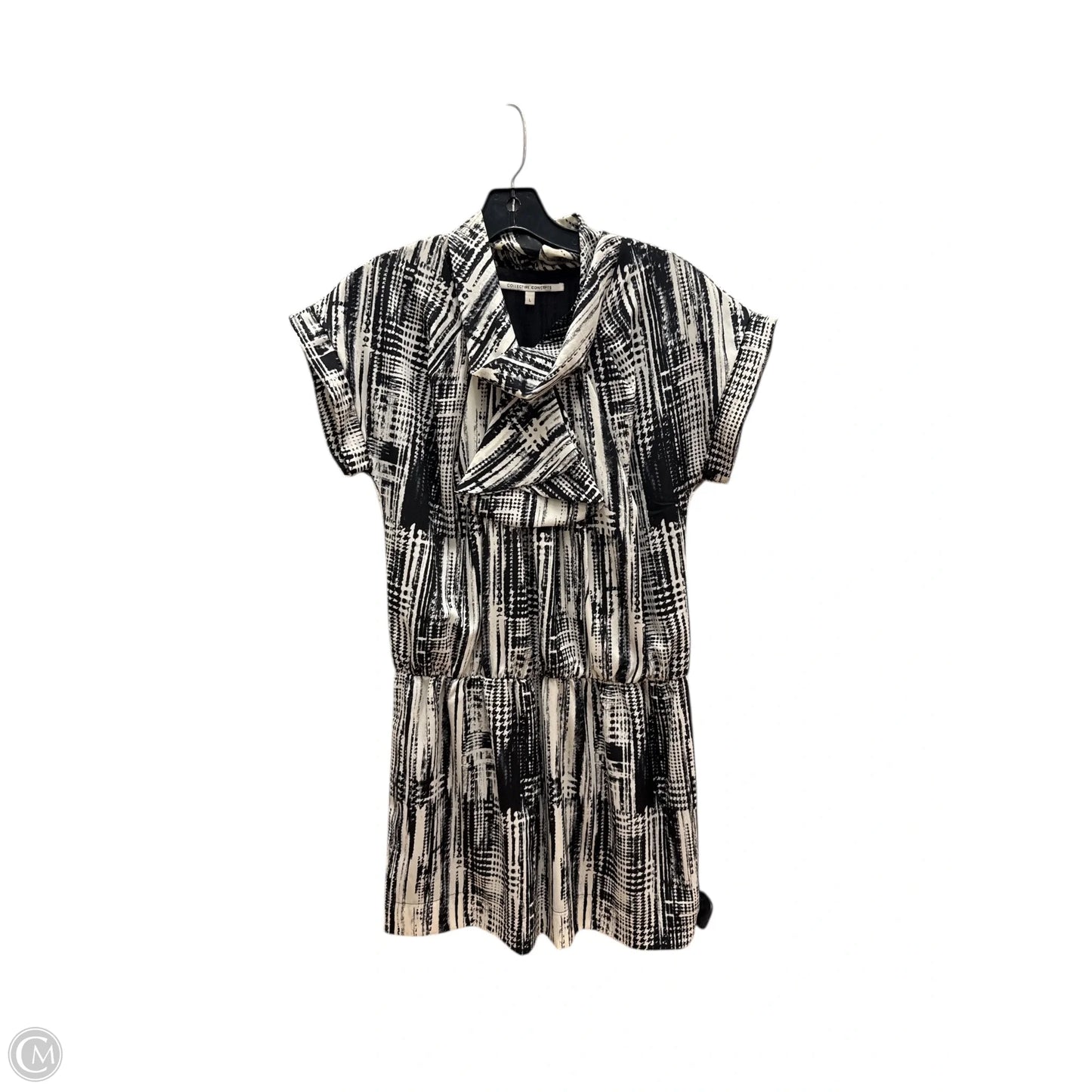 Dress Casual Midi By Collective Concepts In Black & White, Size: L