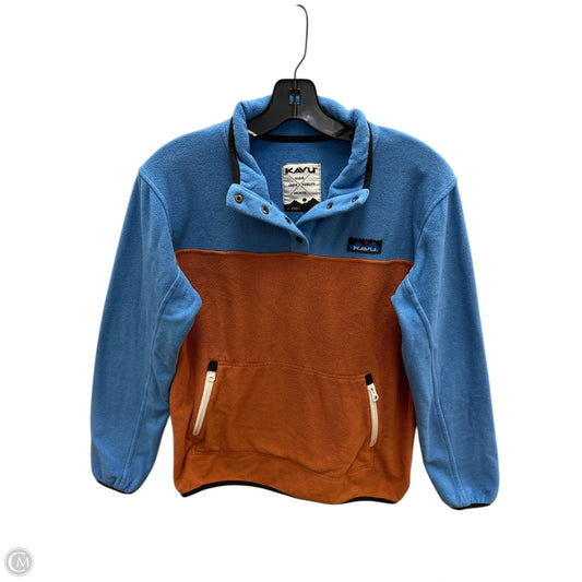 Jacket Fleece By Kavu In Blue & Brown, Size: M