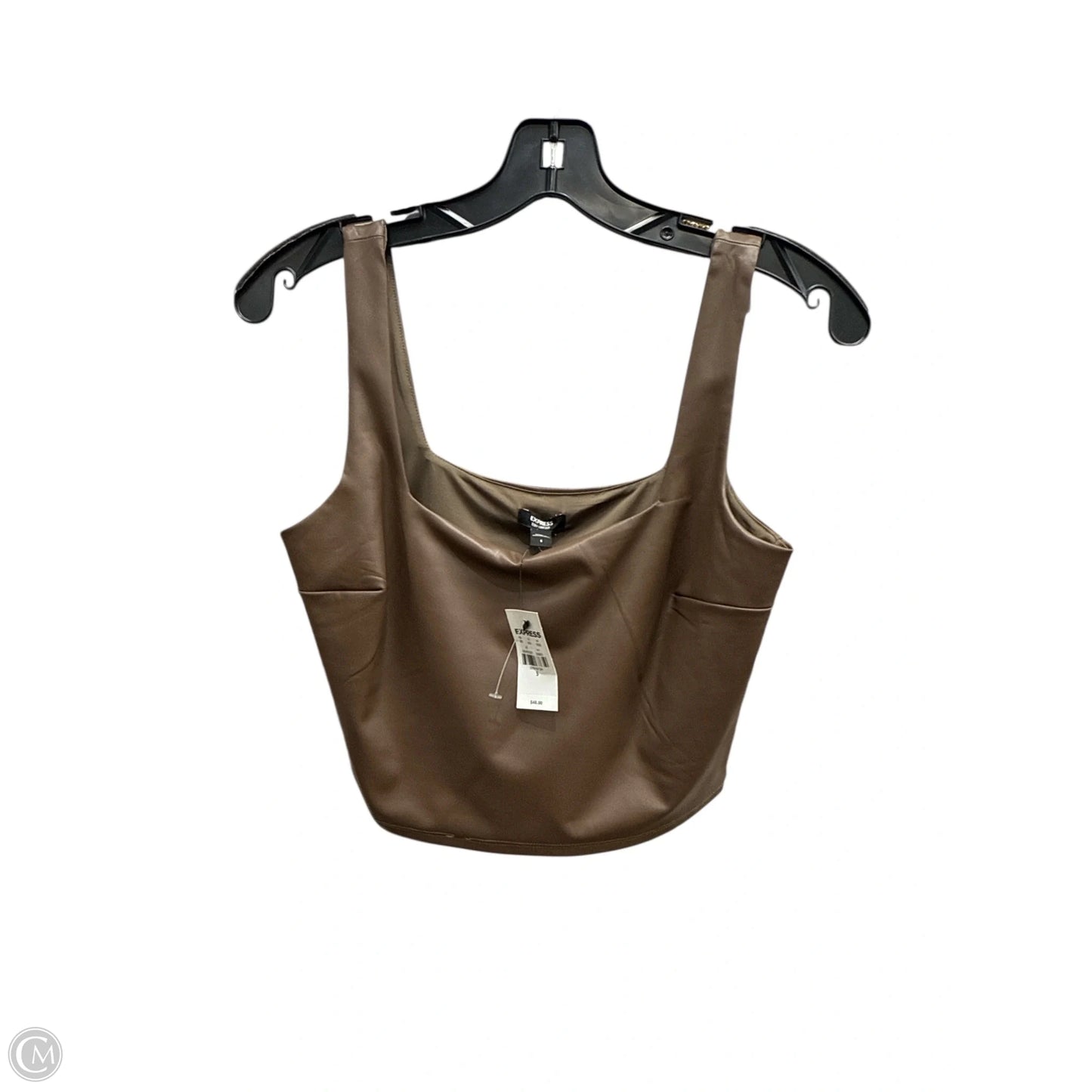 Top Sleeveless By Express In Brown, Size: S