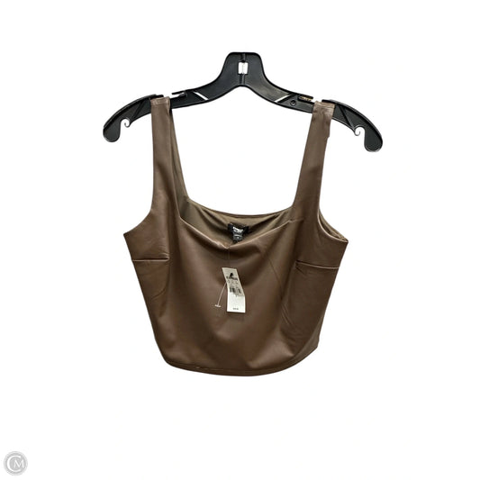 Top Sleeveless By Express In Brown, Size: S