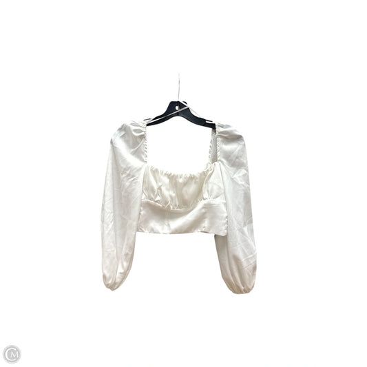Top Long Sleeve By Clothes Mentor In White, Size: 2