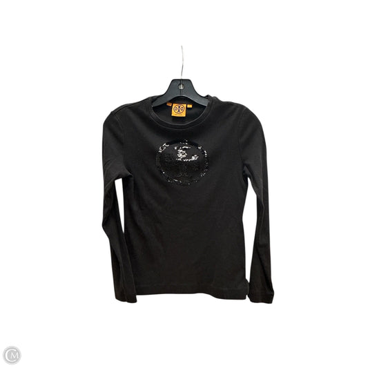 Top Long Sleeve Designer By Tory Burch In Black, Size: S