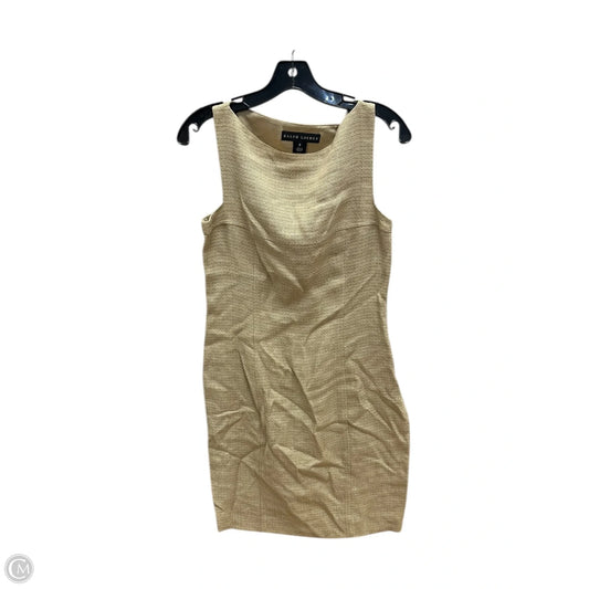 Dress Work By Ralph Lauren In Beige, Size: 6