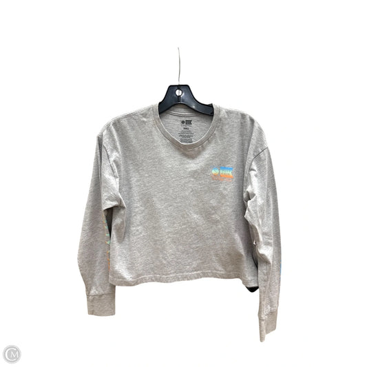 Top Long Sleeve by Salty Crew In Grey & Orange, Size: S