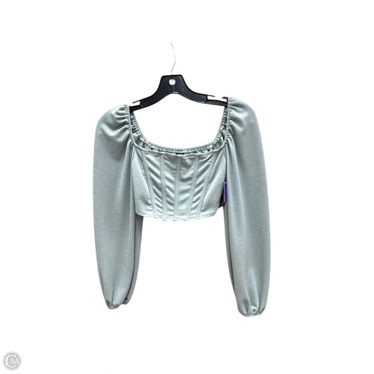 Top Long Sleeve By Shein In Blue, Size: Xs