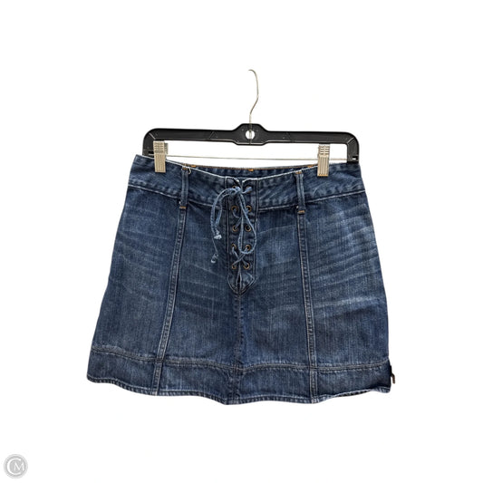 Skirt Mini & Short By Abercrombie And Fitch In Blue Denim, Size: 8