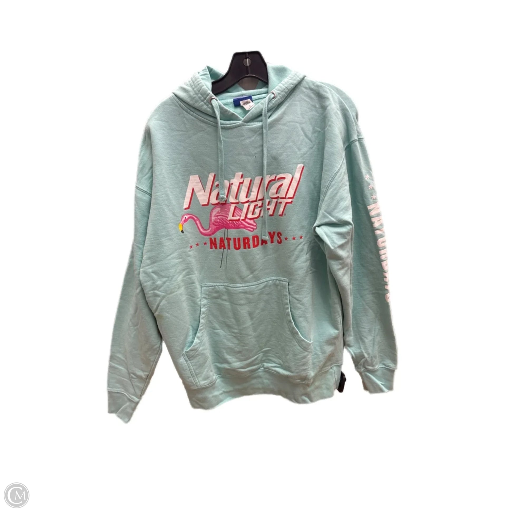 Sweatshirt Hoodie By Clothes Mentor In Aqua, Size: L – Clothes