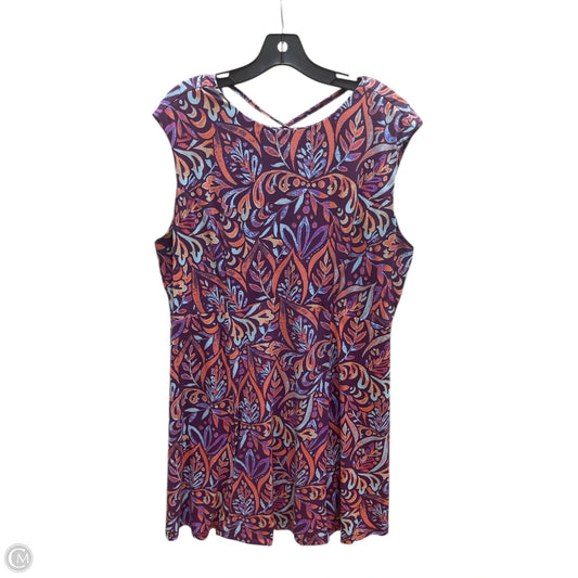 Athletic Dress By Title Nine In Orange & Purple, Size: Xl