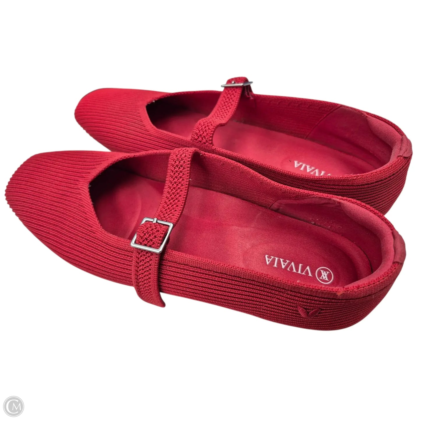 Shoes Flats By Clothes Mentor In Red