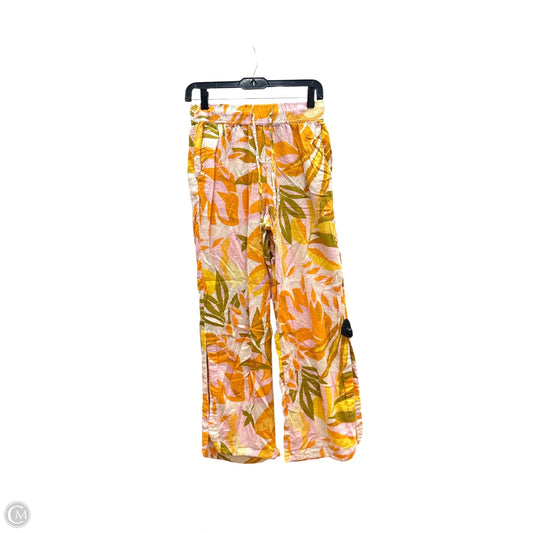 Pants Lounge By C And C In Orange & Pink, Size: S