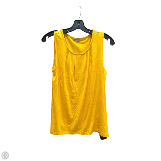 Top Sleeveless Basic By Clothes Mentor In Yellow, Size: M