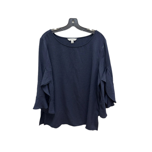 Top 3/4 Sleeve By Counterparts In Navy, Size: Xl