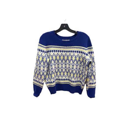 Sweater By Loft In Blue & Yellow, Size: S
