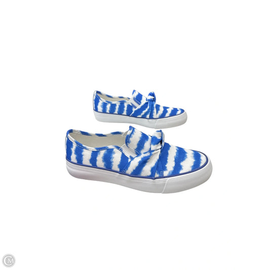 Shoes Flats By Talbots In Blue & White, Size: 8