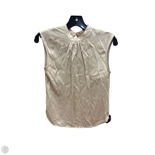 Top Sleeveless By Mng In Tan, Size: 0