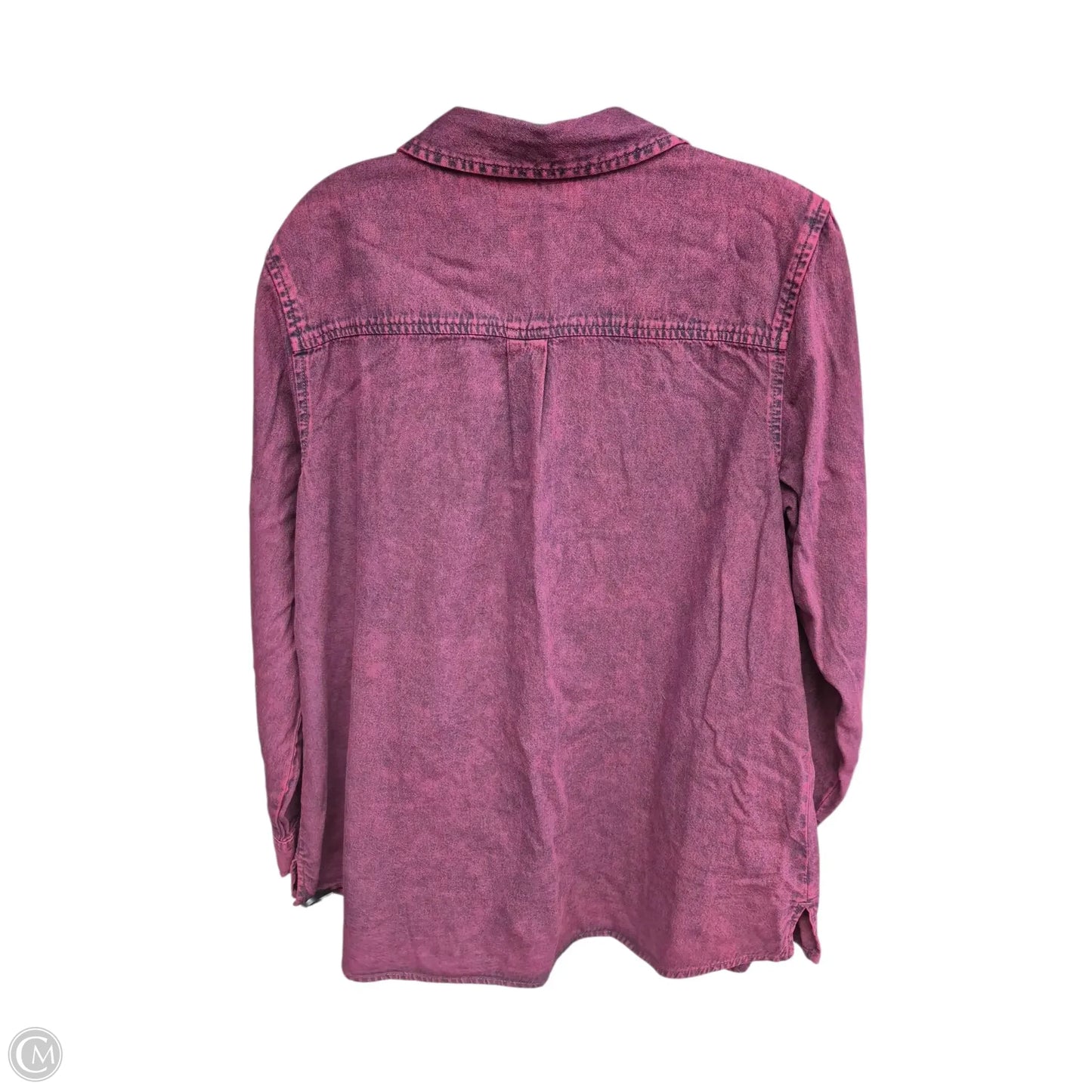 Top Long Sleeve By Joan Rivers In Purple, Size: Lp