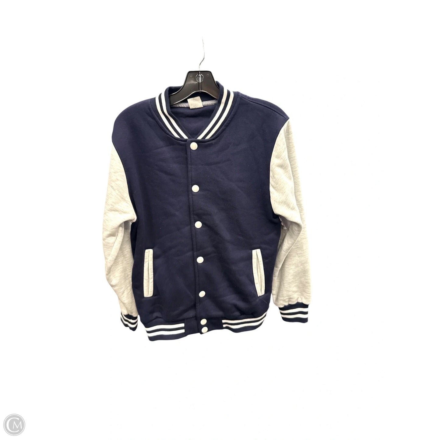 Jacket Other By Clothes Mentor In Blue & Grey, Size: L