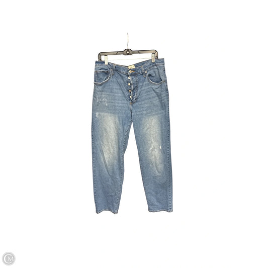 Jeans Straight By Universal Thread In Blue Denim, Size: 14
