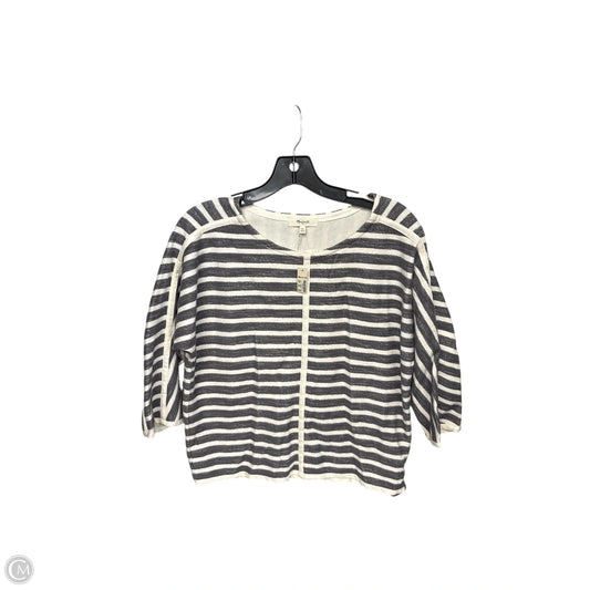 Top 3/4 Sleeve By Madewell In Striped Pattern, Size: Xs