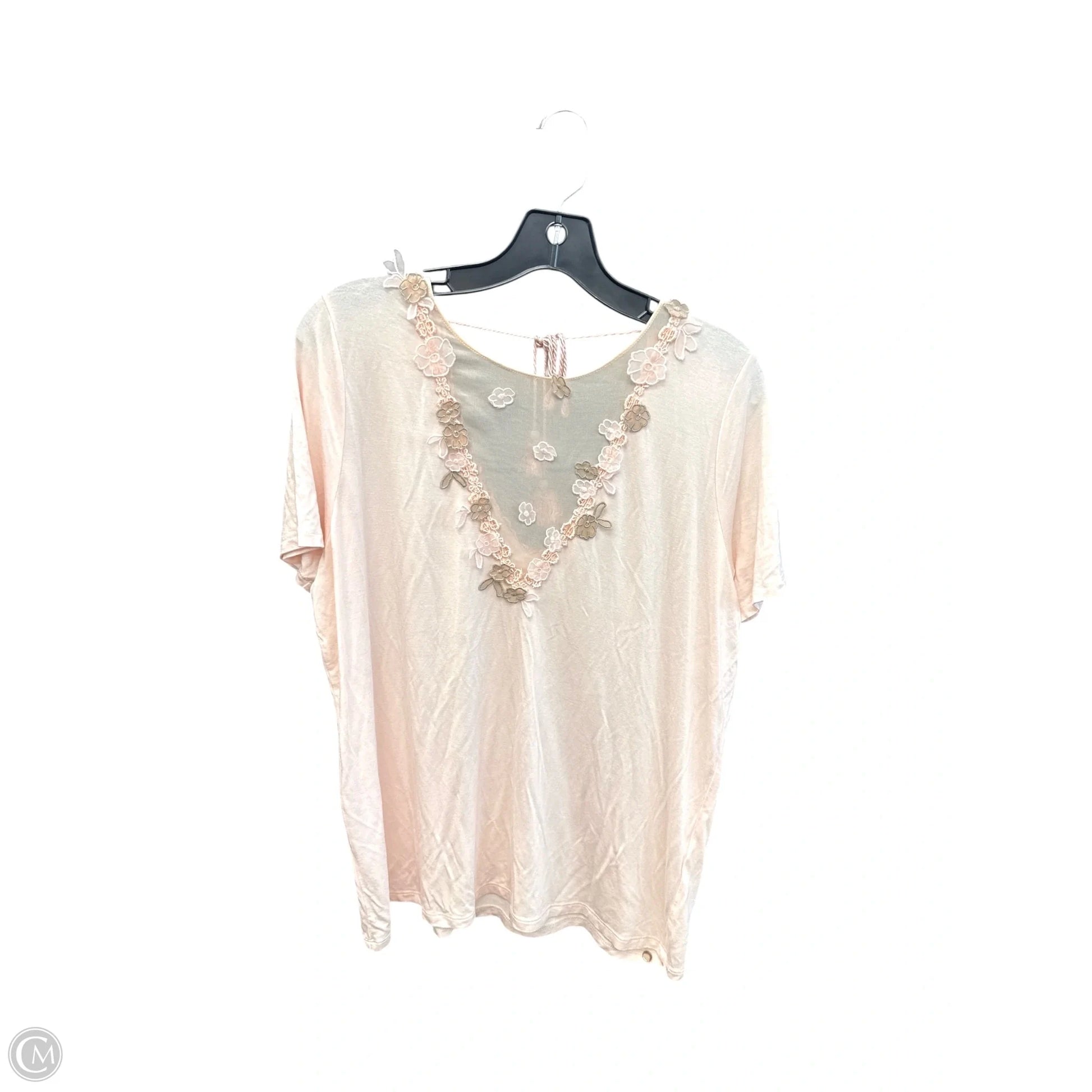 Top Short Sleeve By Elie Tahari In Pink, Size: L Clothes Mentor Minnetonka, MN #101 Top Short Sleeve By Elie Tahari In Pink, Size: L Clothes Mentor Minnetonka, MN #101