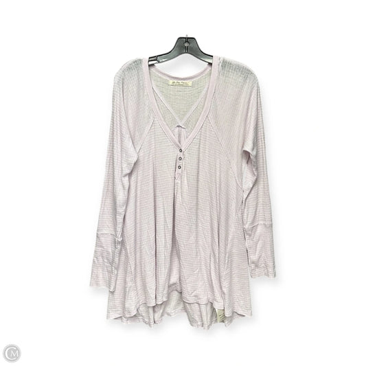 Top Long Sleeve By We The Free In Purple, Size: L
