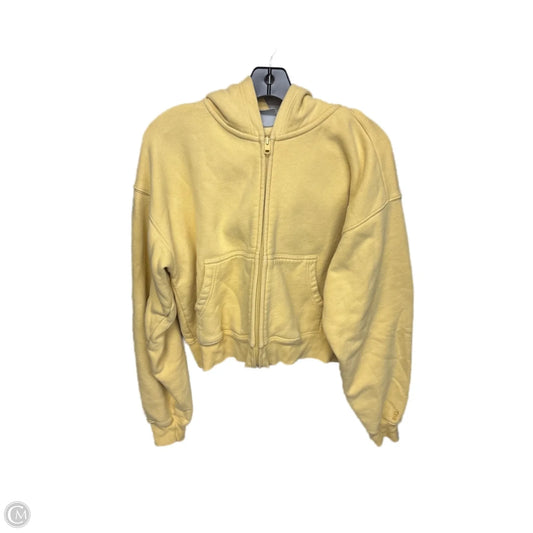 Sweatshirt Hoodie By Aritzia In Yellow, Size: M