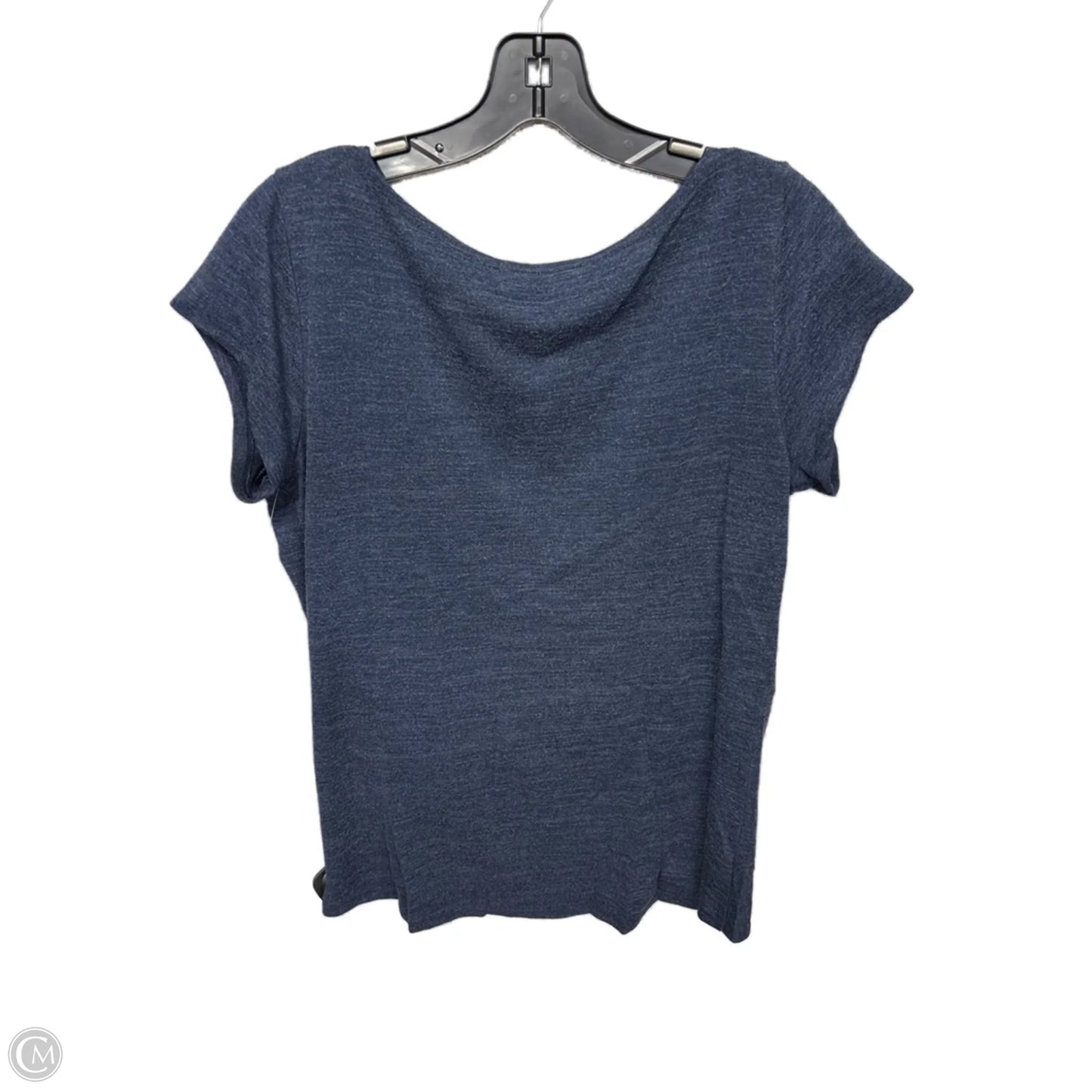 Top Short Sleeve By Loft In Blue, Size: M
