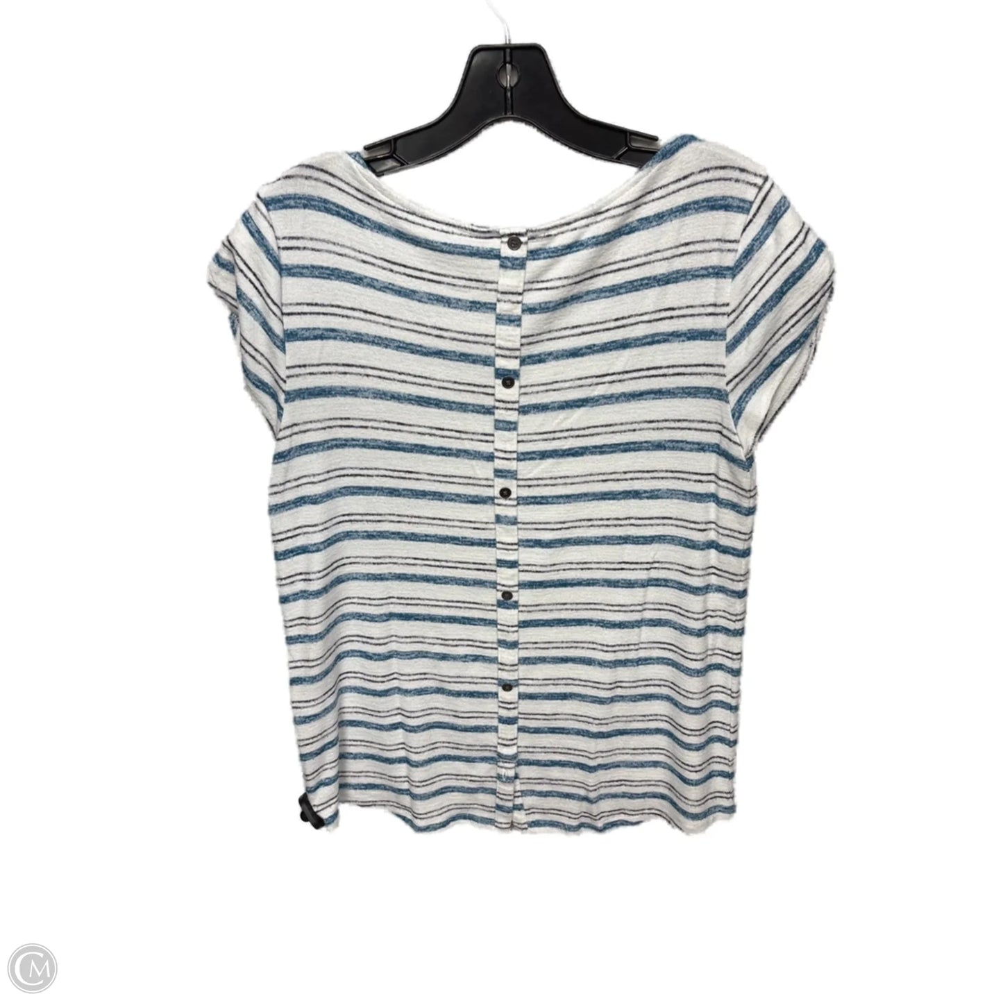 Top Short Sleeve By Market & Spruce In Striped Pattern, Size: M