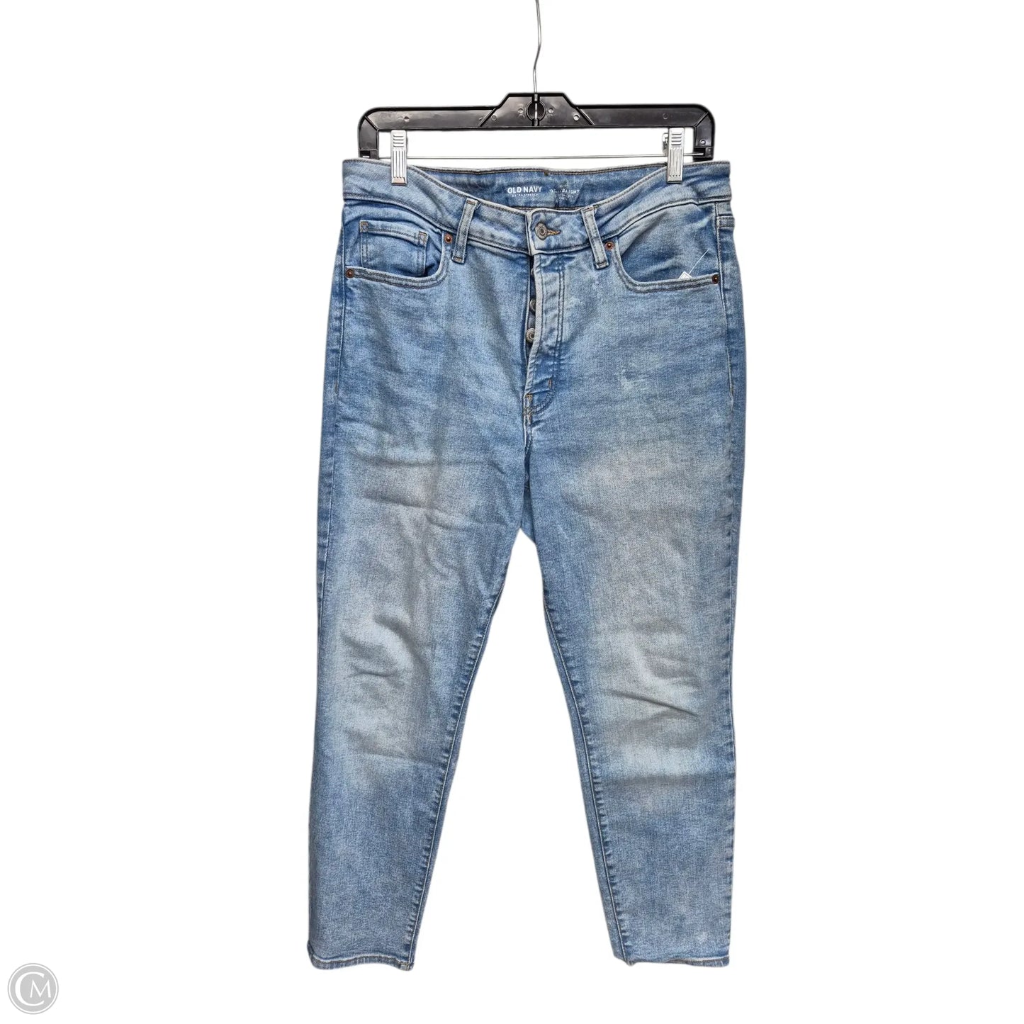 Jeans Straight By Old Navy In Blue Denim, Size: 12