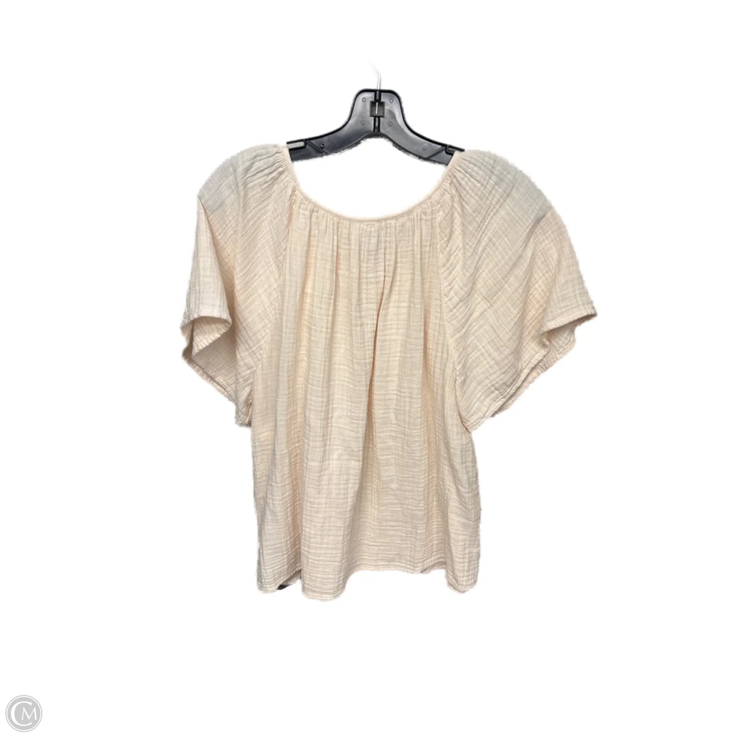 Top Short Sleeve By Old Navy In Peach, Size: L