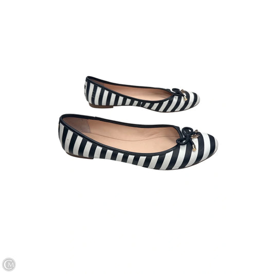 Shoes Designer By Kate Spade In Striped Pattern, Size: 9.5
