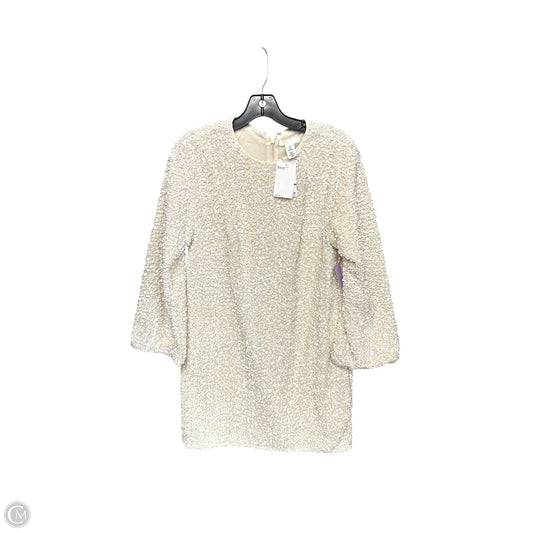 Dress Party Midi By H&m In Cream, Size: S