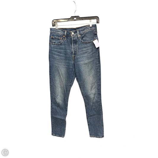 Jeans Straight By Levis In Blue Denim, Size: 2