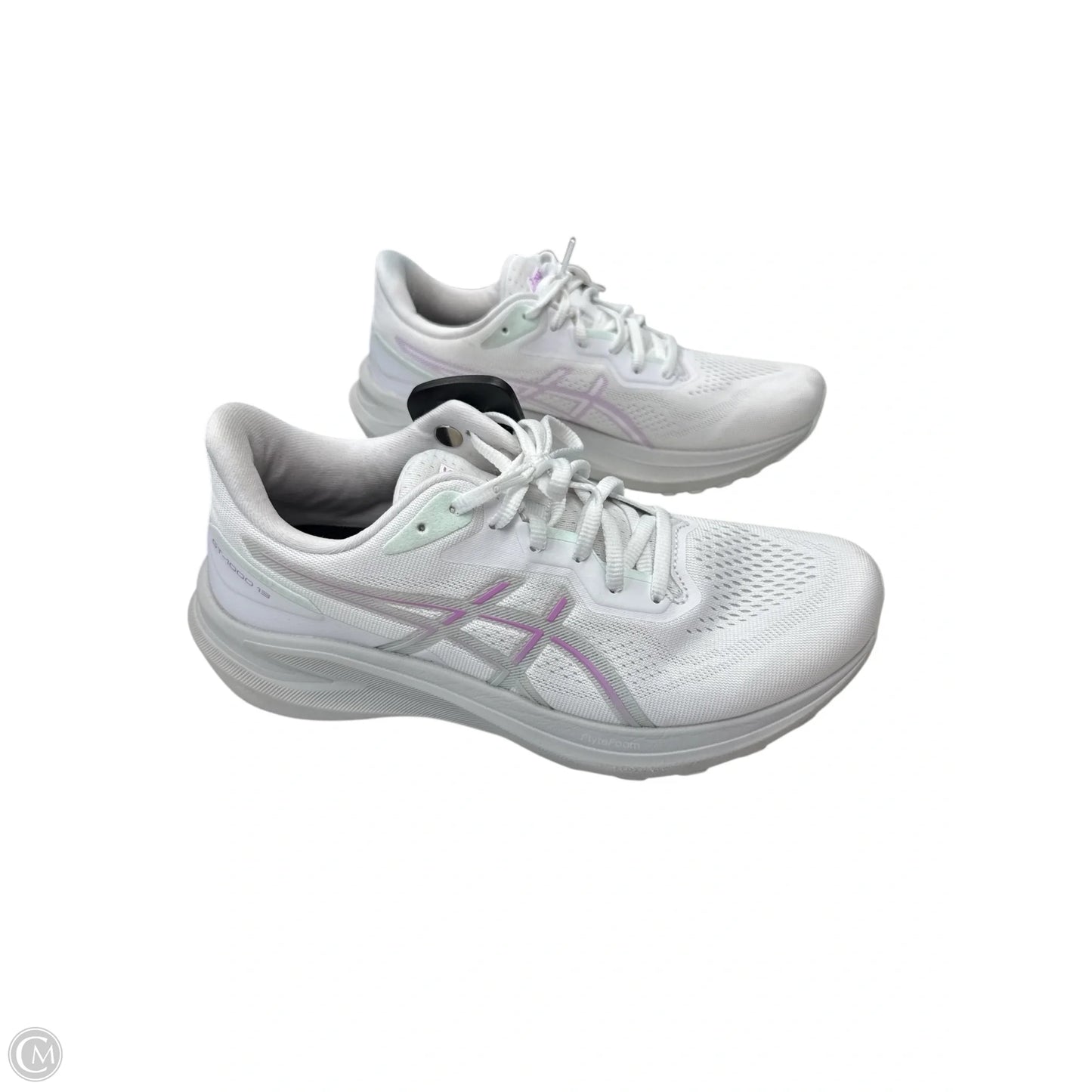 Shoes Athletic By Asics In Pink & White, Size: 9