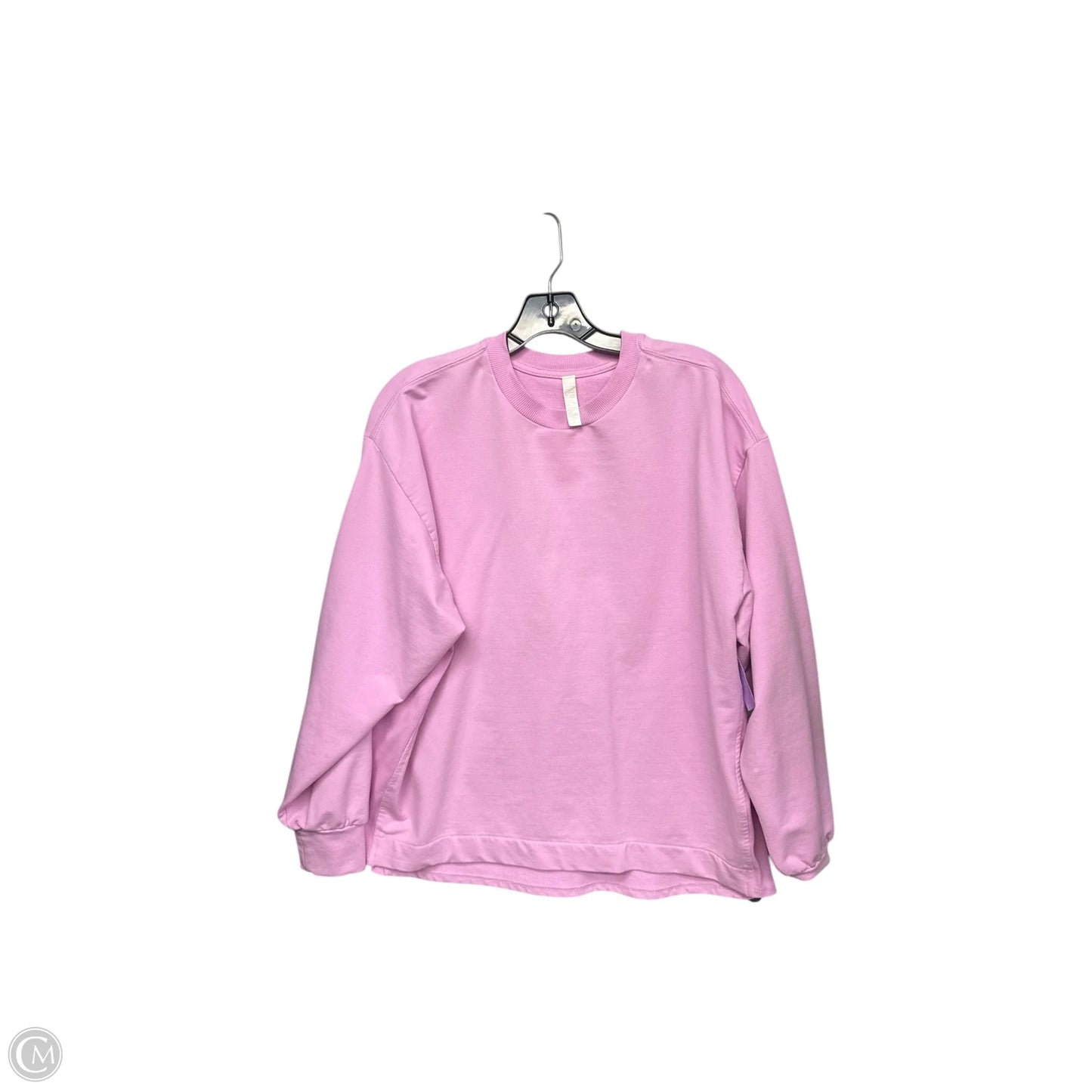 Athletic Sweatshirt Crewneck By Zella In Pink, Size: S