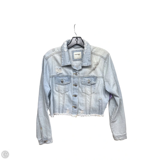 Jacket Denim By Highway In Blue Denim, Size: L