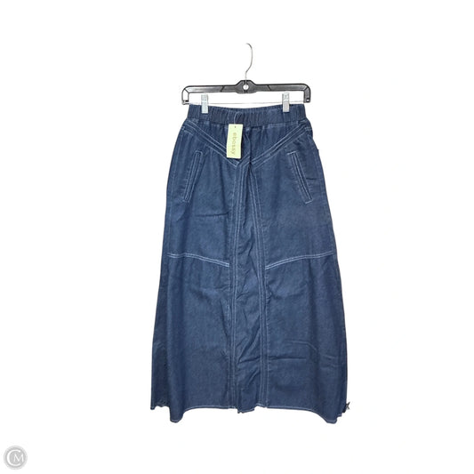 Skirt Maxi By Clothes Mentor In Blue Denim, Size: S