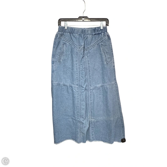 Skirt Maxi By Clothes Mentor In Blue Denim, Size: S