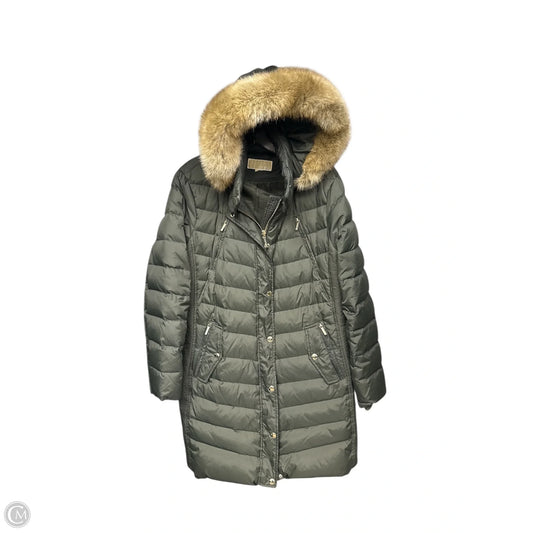 Coat Designer By Michael Kors In Green, Size: Xl