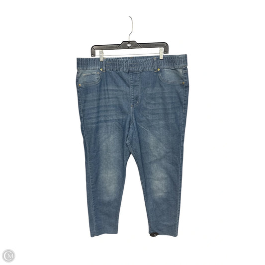 Jeans Cropped By Just Be In Blue Denim, Size: Xl