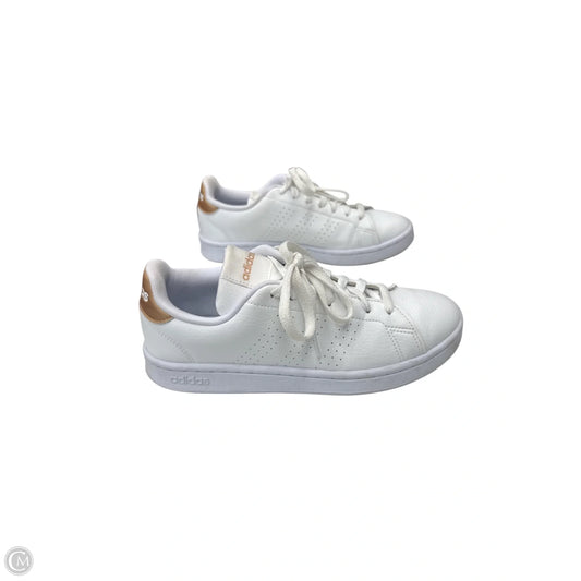 Shoes Athletic By Adidas In White, Size: 8.5