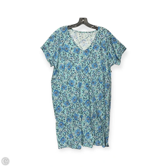 Dress Casual Midi By J. Jill In Blue & Green, Size: L