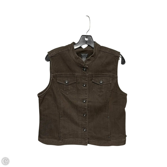Vest Other By Chicos In Brown, Size: L