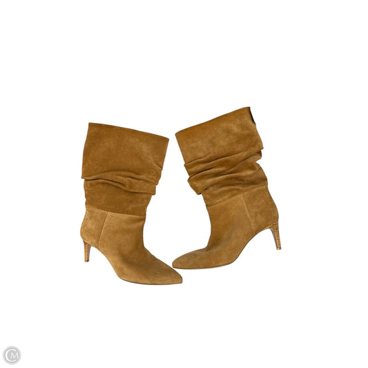 Boots Ankle Heels By Clothes Mentor In Tan
